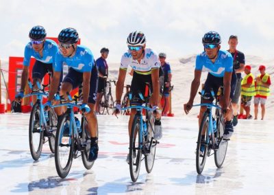 Team Movistar depart La Vuelta 2020
