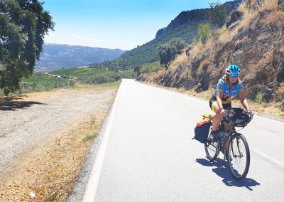 Cycling in the Douro's wine making region