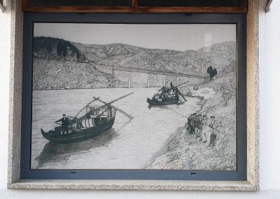 Painting about the Douro boats