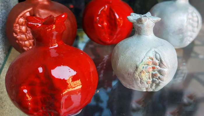 Glass Pomegranates in Granada