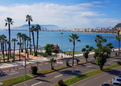 Costal Del Sol View of Malaga's cycle path