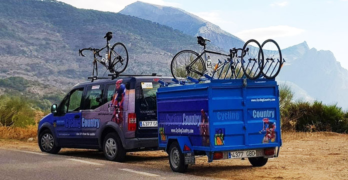 Cycling Spain Hire Bikes Van